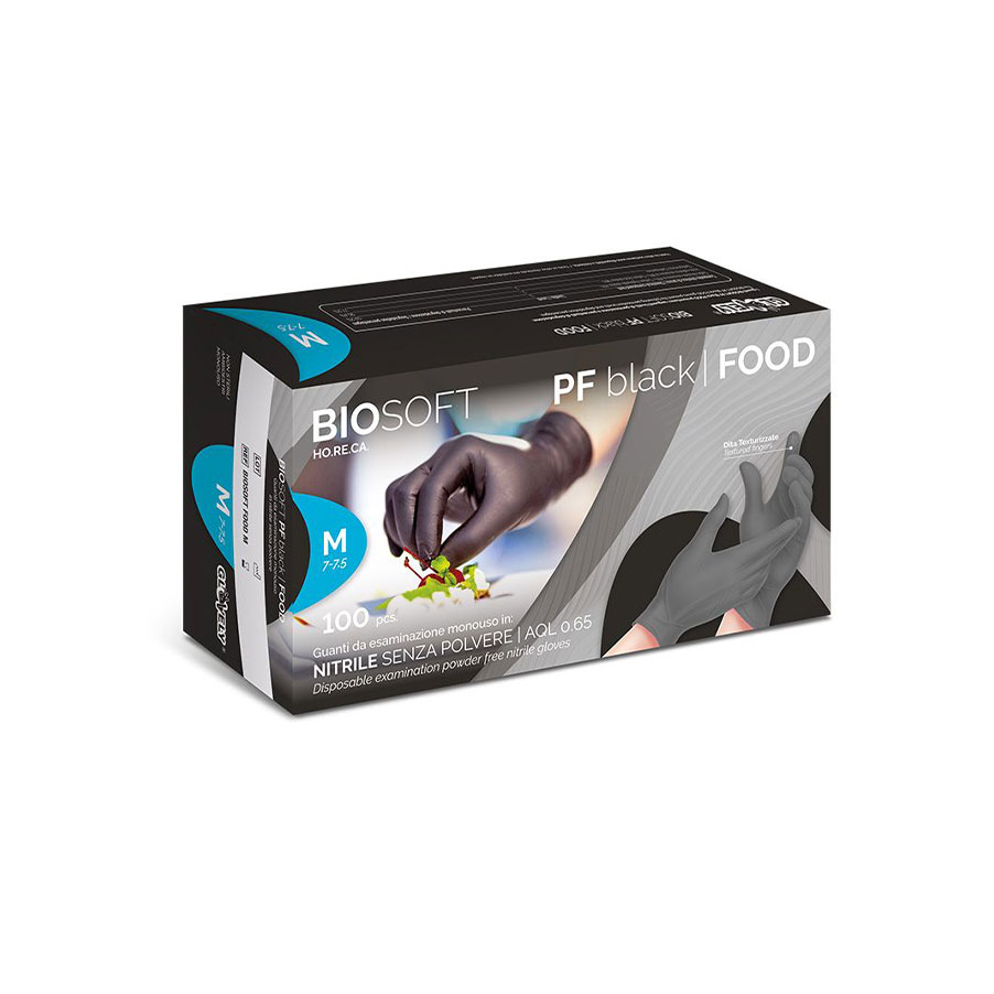 100 Guanto Chef Nitrile nero