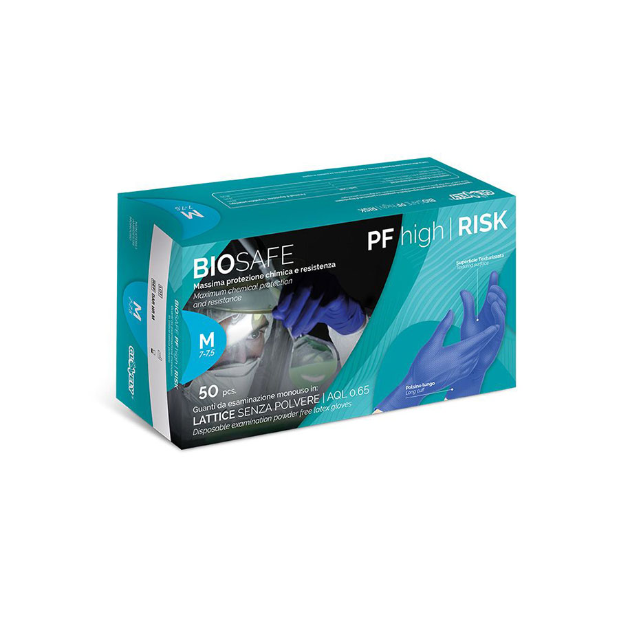 Guanti in Lattice High Risk blu