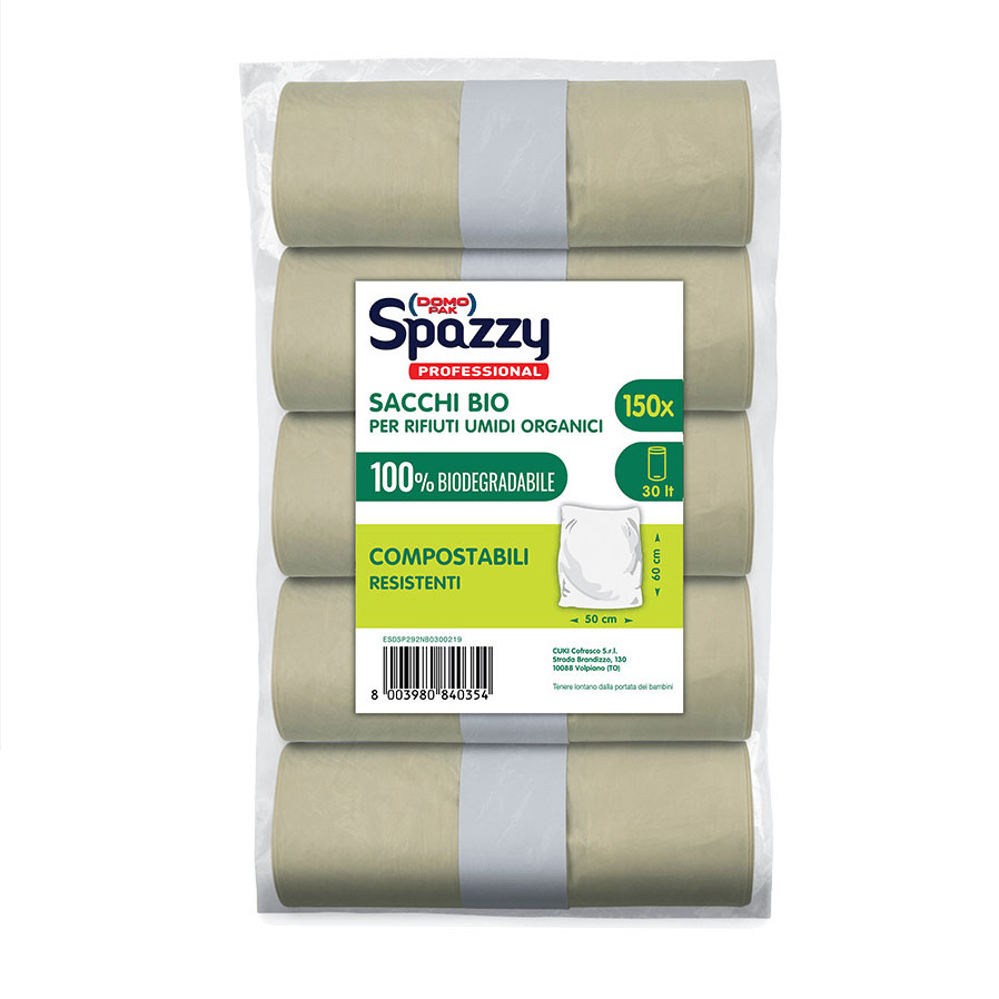 30 Sacchi 50x60 Compostabili 3 L