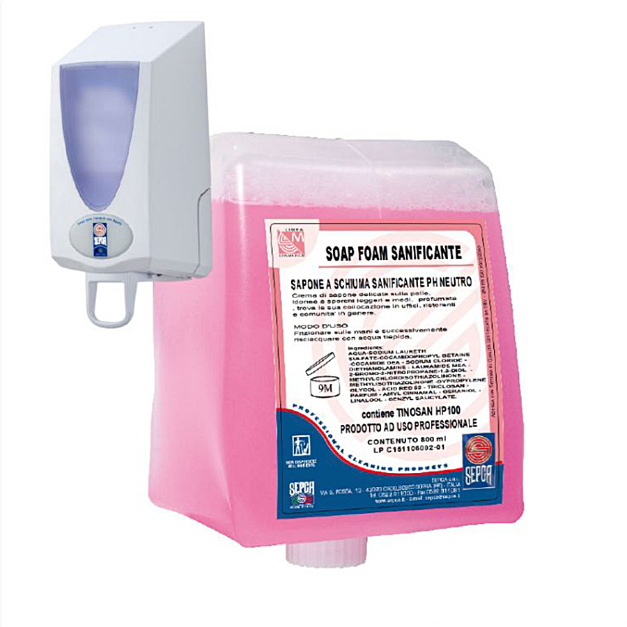 Sapone Liquido Antibatterico in Cartuccia da 800 ml