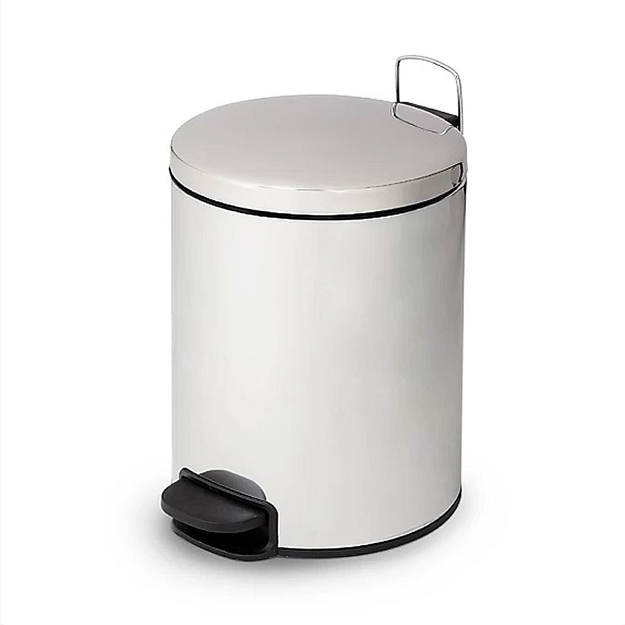 Cestino Inox lucido a Pedale Lt 5 112055